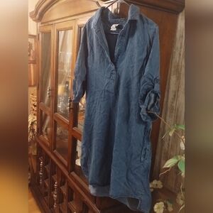 Andrea Jovine Indigo Dress  (L)